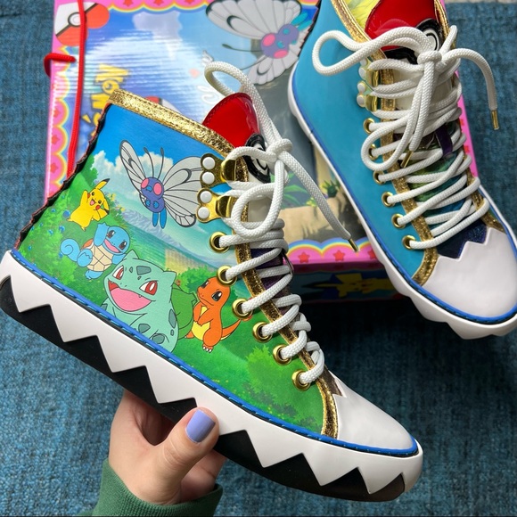 Irregular Choice Shoes - Irregular Choice x Pokemon Walk It Out High Top Sneakers
